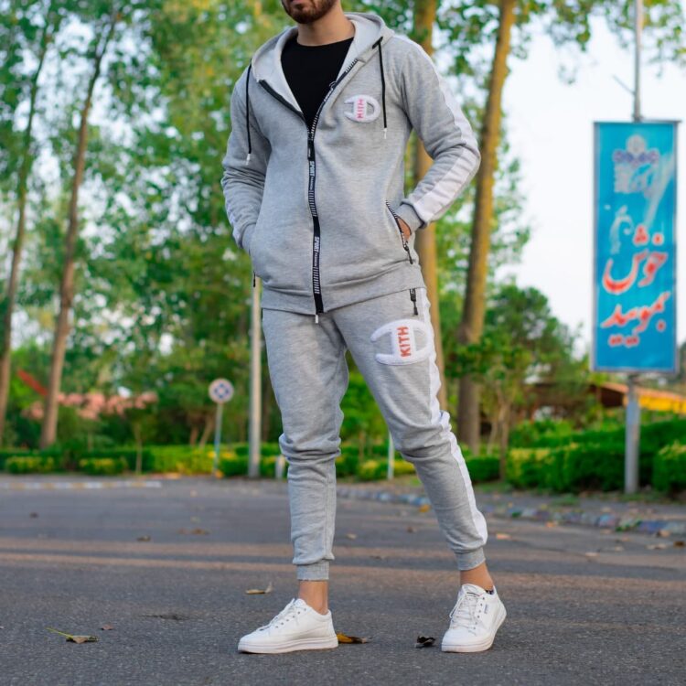 ست سوییشرت و اسلش Champion طوسی