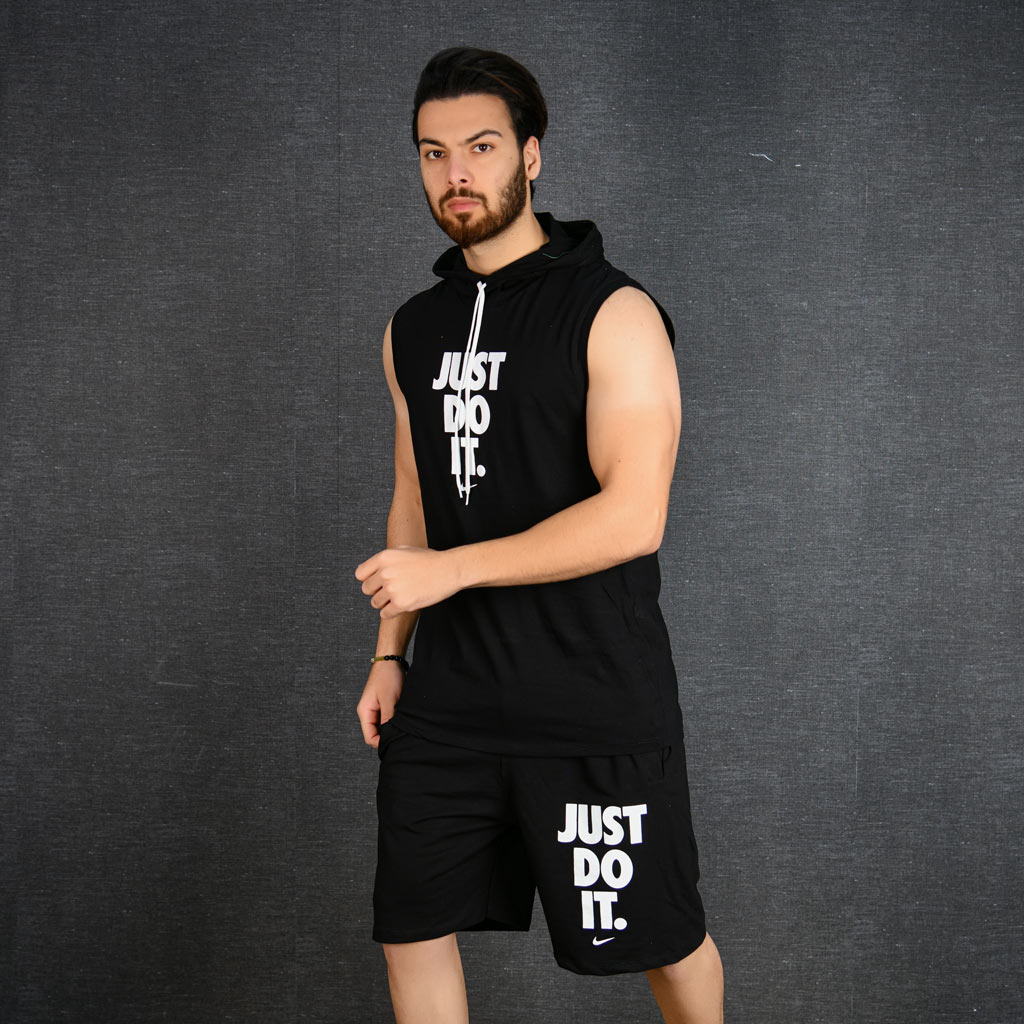 ست تاپ و شلوارک مردانه JUST DO IT کد 12442
