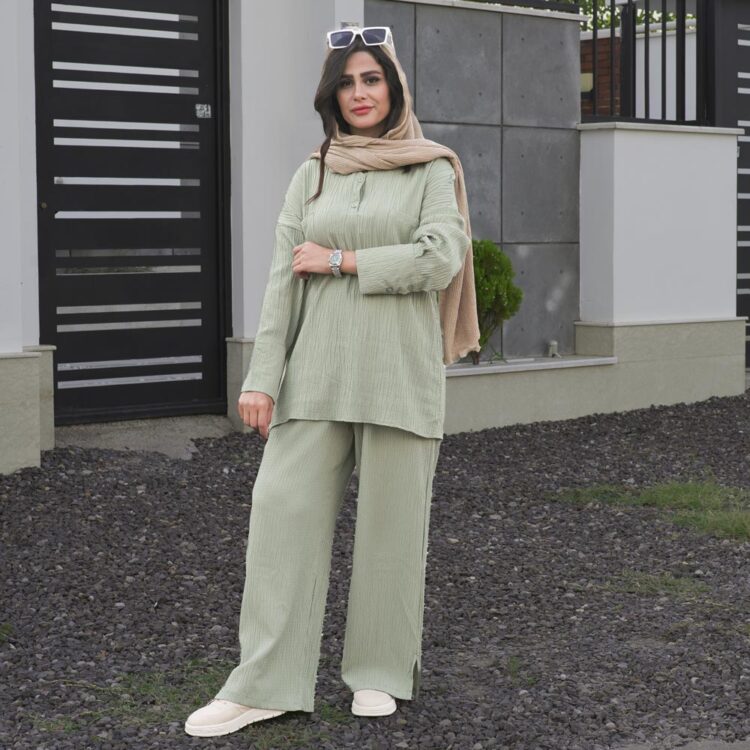 ست مانتو و شلوار کد 22715