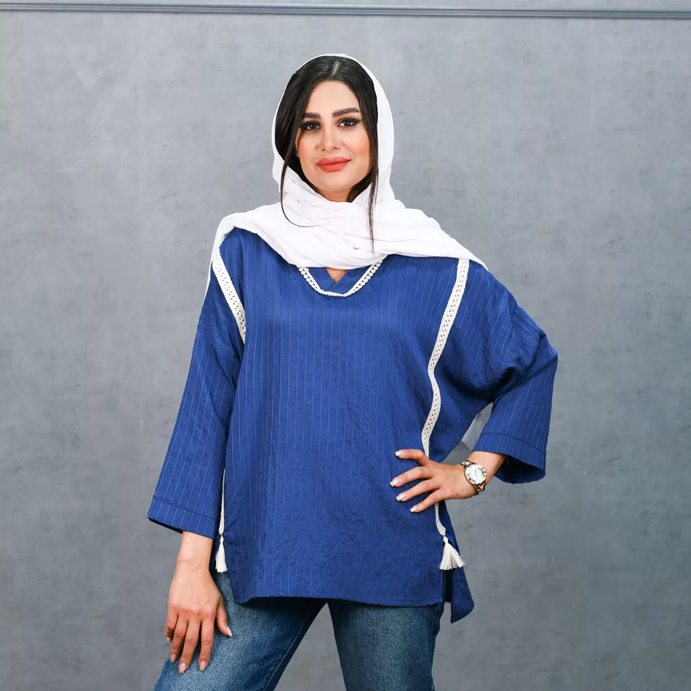 مانتو دخترانه خامه دوزی کد 25420