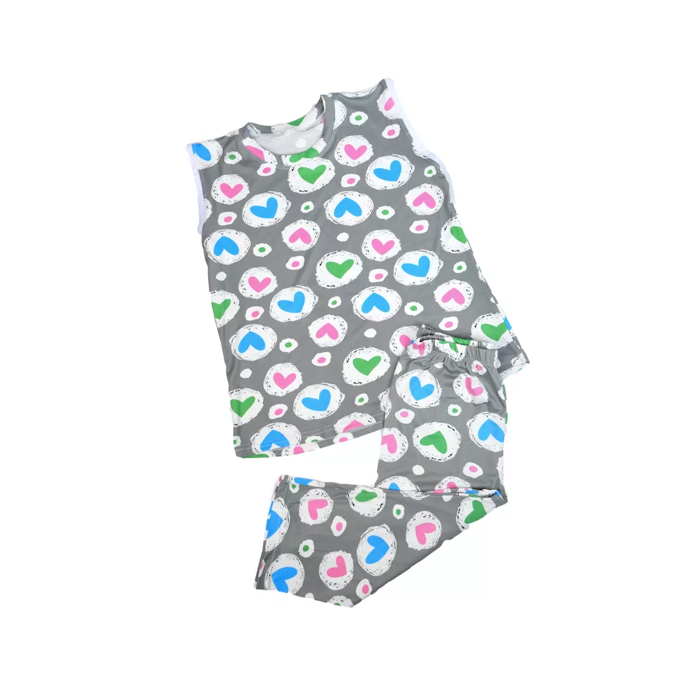 ست تاپ و شلوارک دخترانه کد 25939