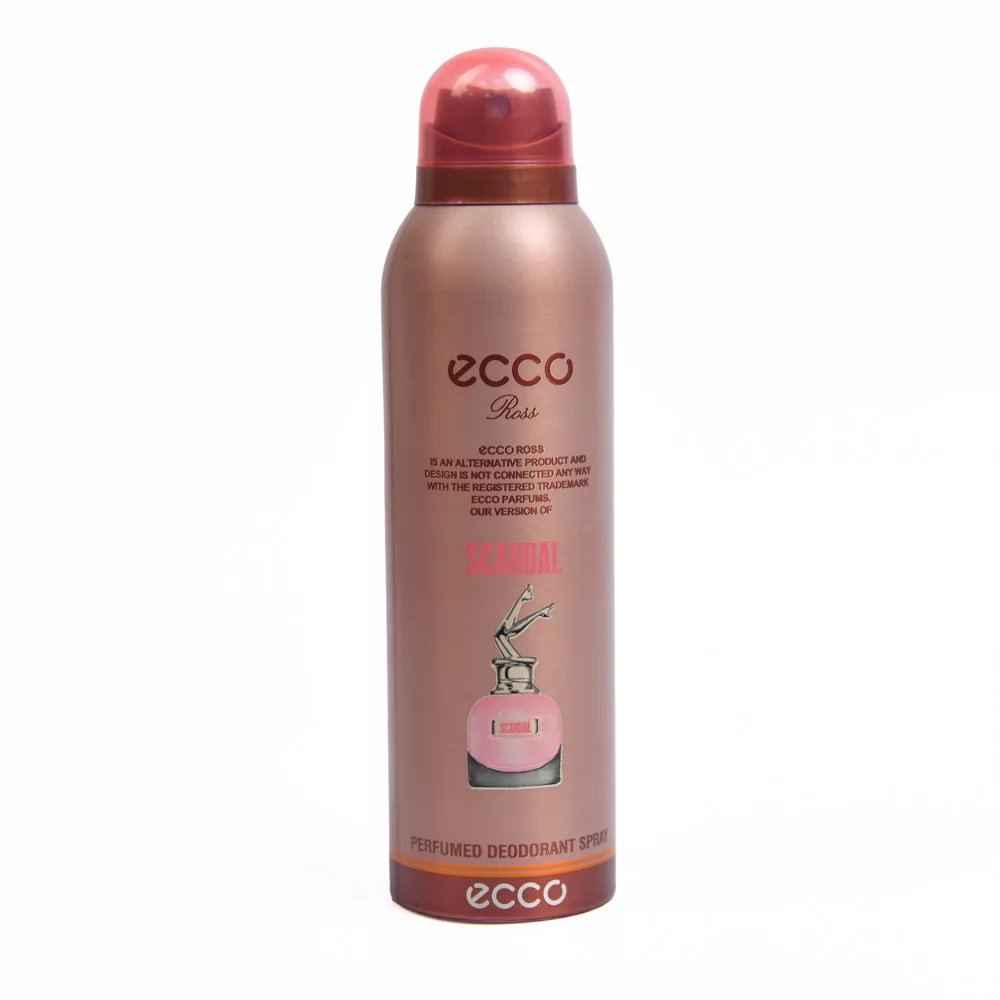 اسپری بدن زنانه اکو رز ecco ross مدل اسکندل