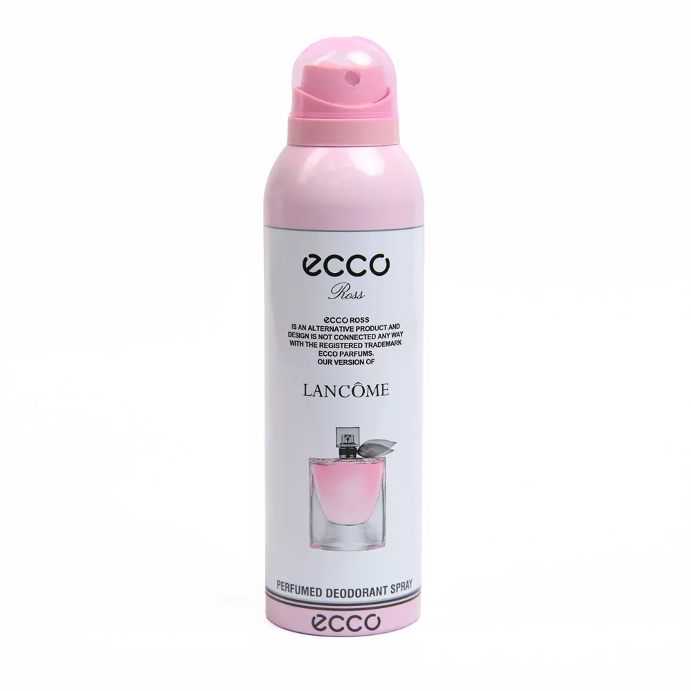 اسپری بدن زنانه اکو رز ecco ross مدل لانکوم لا ویه است بله