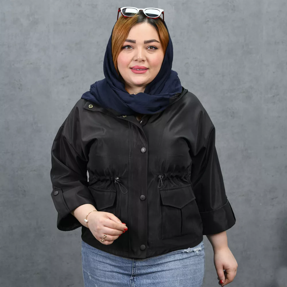 بارانی دخترانه کلاهدار کد 28188