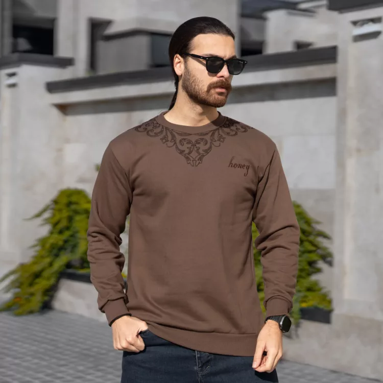 تیشرت دورس مردانه گلدوزی کد 28648