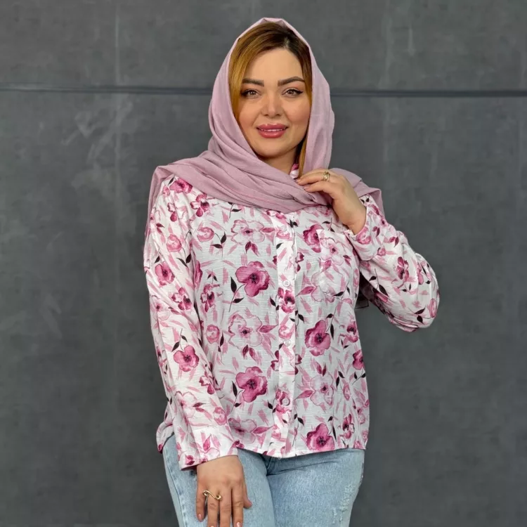 شومیز دخترانه گلدار کد 29480