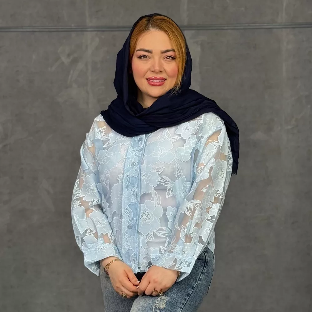 شومیز دخترانه گلدار کد 29723