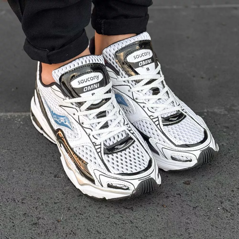 کتانی مردانه saucony سفید کد 29830