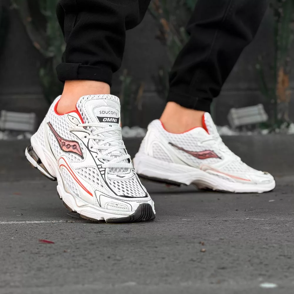 کتانی مردانه saucony سفید کد 29831