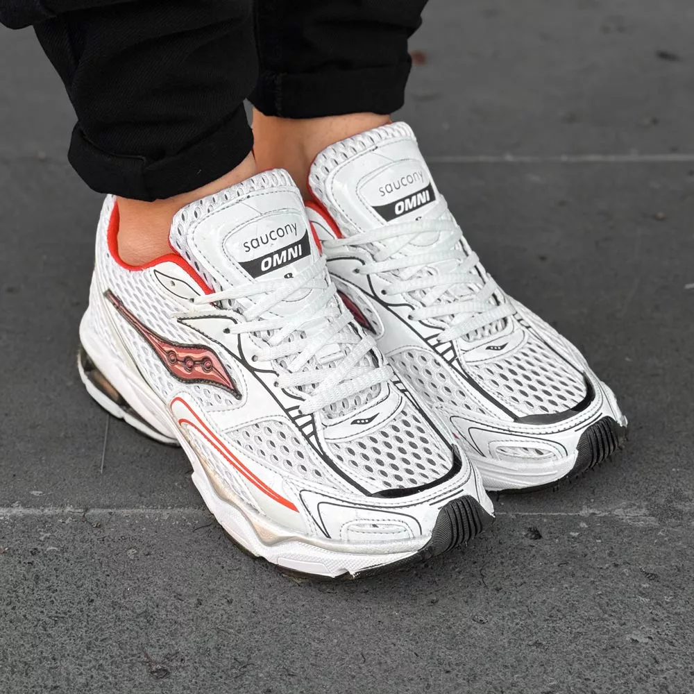 کتانی مردانه saucony سفید کد 29831