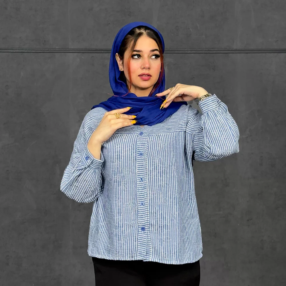 شومیز دخترانه راه راه کد 29843