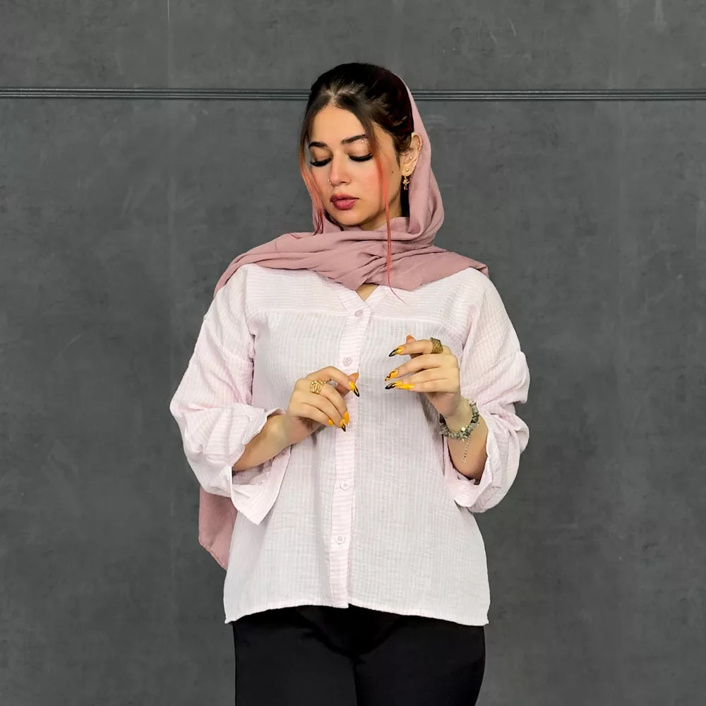 شومیز دخترانه راه راه کد 29843